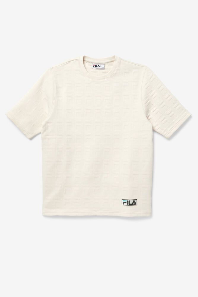 Fila T Skjorte Herre Beige Boldface 879231-JFO